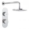 Crosswater - Dial Central 1 Control Shower Valve with Fixed Head & Arm -Showers Shop DIAL CENT 8 P