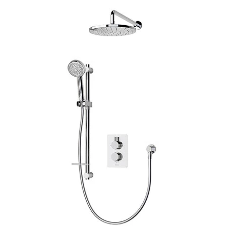Aqualisa Dream Round Thermostatic Mixer Shower with Adjustable and Wall Fixed Heads - DRMDCV2.ADFW.RND 3 Aqualisa Dream Round Thermostatic Mixer Shower with Adjustable and Wall Fixed Heads - DRMDCV2.ADFW.RND