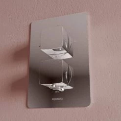 Aqualisa Dream Square Thermostatic Mixer Shower with Adjustable and Wall Fixed Heads - DRMDCV2.ADFW.SQR -Showers Shop DRMDCV2.ADFW .SQR D4 460