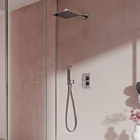 Aqualisa Dream Square Thermostatic Mixer Shower with Hand Shower and Wall Fixed Head - DRMDCV2.HSFW.SQR 3 Aqualisa Dream Square Thermostatic Mixer Shower with Hand Shower and Wall Fixed Head - DRMDCV2.HSFW.SQR
