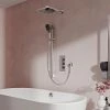 Aqualisa Dream Square Thermostatic Mixer Shower with Adjustable Head, Wall Fixed Head and Bath Fill - DRMDCV3.ADFWBTX.SQR -Showers Shop DRMDCV3.ADFWBTX.SQR P