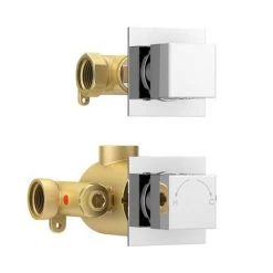 Milan Concealed Individual Stop Tap + Thermostatic Control Shower Valve -Showers Shop EG AZ 36AS d4 460