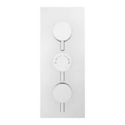 Cruze Triple Round Concealed Thermostatic Shower Valve with Diverter - Chrome 11 Cruze Triple Round Concealed Thermostatic Shower Valve with Diverter - Chrome -Showers Shop EG AZ 38AR n d1 460