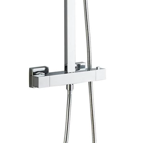 Summit Modern Square Thermostatic Shower - Chrome 6 Summit Modern Square Thermostatic Shower - Chrome - Image 4