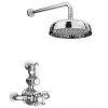 Trafalgar Twin Exposed Thermostatic Shower Pack (inc. Valve, Elbow + Fixed Shower Head) -Showers Shop EG LY 24 PK1 p