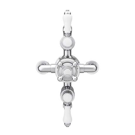 Chatsworth 1928 Traditional Triple Exposed Thermostatic Shower Valve 5 Chatsworth 1928 Traditional Triple Exposed Thermostatic Shower Valve - Image 3