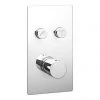 Cruze Twin Modern Round Push-Button Shower Valve with 2 Outlets -Showers Shop EG PB 02R np