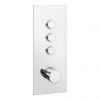Cruze Triple Modern Square Push-Button Shower Valve with 3 Outlets -Showers Shop EG PB 03R np
