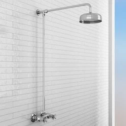 Chatsworth Thermostatic Shower Bar Valve with Rigid Riser & Fixed Head -Showers Shop EG TCK 11 d5 460