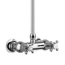 Chatsworth Thermostatic Shower Bar Valve with Rigid Riser & Fixed Head -Showers Shop EG TCK 11 d2 460
