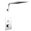 Milan Square Push-Button Concealed Shower Valve with 300x300mm Shower Head + Curved Arm 1 Milan Square Push-Button Concealed Shower Valve with 300x300mm Shower Head + Curved Arm -Showers Shop EGPB01S PK1 P