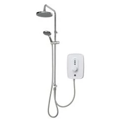 Triton Danzi DuElec 9.5kw Electric Shower - White - GEDADU91