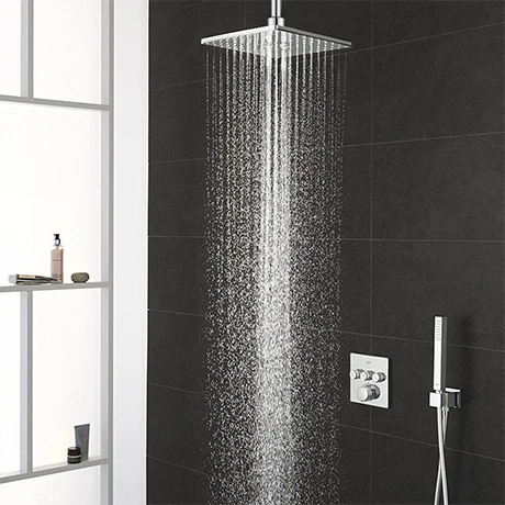 Grohe Grohtherm Smartcontrol Perfect Shower With Ceiling Mounted 310 Cube Shower Head 3 Grohe Grohtherm Smartcontrol Perfect Shower With Ceiling Mounted 310 Cube Shower Head