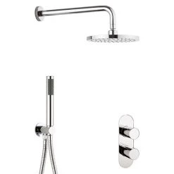Crosswater Central Chrome 2 Outlet 2-Handle Shower Bundle