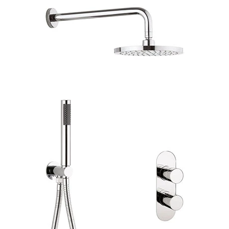 Crosswater Central Chrome 2 Outlet 2-Handle Shower Bundle 3 Crosswater Central Chrome 2 Outlet 2-Handle Shower Bundle