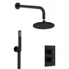 Crosswater MPRO Matt Black 2 Outlet 2-Handle Shower Bundle -Showers Shop GTLPRO1510M P