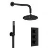 Crosswater MPRO Matt Black 2 Outlet 3-Handle Shower Bundle 1 Crosswater MPRO Matt Black 2 Outlet 3-Handle Shower Bundle -Showers Shop GTLPRO2000M P