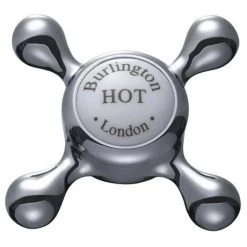 Burlington Claremont Wall Mounted Angled Bath Shower Mixer w Riser, 9" Rose & Soap Basket -Showers Shop H365 CL d 375