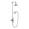Crosswater - Belgravia Thermostatic Shower Valve with Fixed Head, Handset & Wall Cradle - Nickel -Showers Shop HG CRADLEN P
