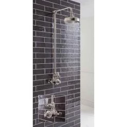 Crosswater - Belgravia Thermostatic Shower Valve with Fixed Head - Nickel -Showers Shop HG SHOWERN D2 460