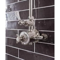 Crosswater - Belgravia Thermostatic Shower Valve with Fixed Head - Nickel -Showers Shop HG SHOWERN D3 460