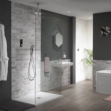 Triton HOME Digital Mixer Shower Pumped All-in-One with Square Fixed Head & Outlet Elbow Handset Holder (Low Pressure Gravity) 6 Triton HOME Digital Mixer Shower Pumped All-in-One with Square Fixed Head & Outlet Elbow Handset Holder (Low Pressure Gravity) - Image 4