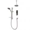 Triton HOME Digital Shower Mixer All-in-One with Round Fixed Head & Slider Rail Kit (High Pressure) -Showers Shop HOMDMCRRCIRM P 1