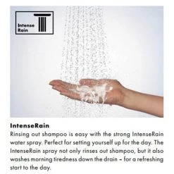 Hansgrohe Croma Vario EcoSmart 4 Spray 65cm Shower Slider Rail Kit with Soap Dish - 27776000 12 Hansgrohe Croma Vario EcoSmart 4 Spray 65cm Shower Slider Rail Kit with Soap Dish - 27776000 -Showers Shop Hansgrohe IntenseRain 1 460 2