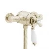 Heritage - Ryde Dual Control Exposed Mini Valve With Bottom Outlet - Vintage Gold - SLA06 -Showers Shop Heritage Ryde Dual Control Exposed Mini Valve With Bottom Outlet Vintage Gold SLA06 n p