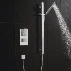 Hudson Reed Modern Sheer Rectangular Slider Rail Kit - A3167 -Showers Shop Hudson Reed Modern Sheer Rectangular Slider Rail Kit A3167 new d1 460