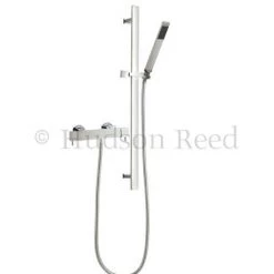 Showers Shop 21 Hudson Reed Quadro Thermostatic Bar Valve with Sheer Slide Rail Kit - Chrome