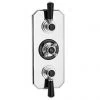 Hudson Reed Topaz Black Triple Concealed Thermostatic Shower Valve - BTSVT003 -Showers Shop Hudson Reed Topaz Black Triple Concealed Thermostatic Shower Valve p