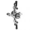 Hudson Reed Topaz Black Triple Exposed Thermostatic Shower Valve - BTSVT102 -Showers Shop Hudson Reed Topaz Black Triple Exposed Thermostatic Shower Valve BTSVT102 n p