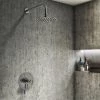 Arezzo Chrome Industrial Style Shower System with Dual Concealed Valve + Fixed Head -Showers Shop IS2CHPKDC p