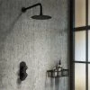 Arezzo Matt Black Industrial Style Shower System with Concealed Valve + Head 1 Arezzo Matt Black Industrial Style Shower System with Concealed Valve + Head -Showers Shop IS2MBPK n p