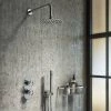 Arezzo Chrome Industrial Style Shower System with Concealed Valve, Head + Handset -Showers Shop IS4CHPK n p