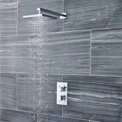 Nuie Series L Twin Concealed Thermostatic Shower Valve - Chrome - JTY301 6 Nuie Series L Twin Concealed Thermostatic Shower Valve - Chrome - JTY301 -Showers Shop JTY301 detail3 460