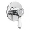Keswick Round Traditional Chrome Concealed Manual Shower Valve -Showers Shop KESV15 n p