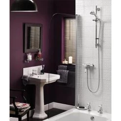 Bristan Colonial2 Thermostatic Surface Mounted Shower Valve + Adjustable Riser -Showers Shop KN2 SHXAR C D1 460