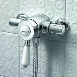 Bristan Colonial2 Thermostatic Surface Mounted Shower Valve + Adjustable Riser -Showers Shop KN2 SHXAR C D2 460