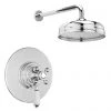Lancaster Traditional Dual Concealed Thermostatic Shower Valve + Wall Mounted 8" Rose 1 Lancaster Traditional Dual Concealed Thermostatic Shower Valve + Wall Mounted 8" Rose -Showers Shop Lancaster Traditional Dual Concealed Thermostatic Shower Valve inc Wall Mounted 8 Rose p
