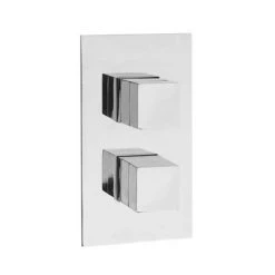 Hudson Reed Lennox Twin Concealed Thermostatic Shower Valve with Diverter - SQR3207