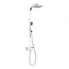 Crosswater - Planet Multifunction Thermostatic Shower Valve with Fixed Head and Shower Kit - MB510SQ -Showers Shop MB510SQ P