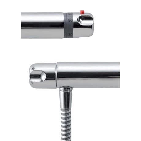 Aqualisa - Midas 100 Exposed Thermostatic Bar Valve with Slide Rail Kit - MD100BAR 4 Aqualisa - Midas 100 Exposed Thermostatic Bar Valve with Slide Rail Kit - MD100BAR - Image 2
