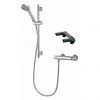 Aqualisa - Midas 100 Exposed Thermostatic Bar Valve with Slide Rail Kit & Easy Fit Bracket - MD100EBAR