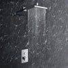 Milan Square Concealed Push-Button Valve + Rainfall Shower Head 1 Milan Square Concealed Push-Button Valve + Rainfall Shower Head -Showers Shop MIL PB PK1 prod1