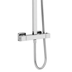 Milan Modern Square Thermostatic Shower (300 x 300mm Head - Chrome) -Showers Shop MIL03H d2 460