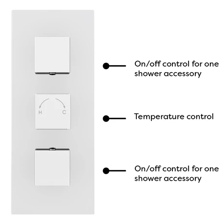 Milan 2 Outlet Shower System (Fixed Shower Head + Overflow Bath Filler) 7 Milan 2 Outlet Shower System (Fixed Shower Head + Overflow Bath Filler) - Image 5