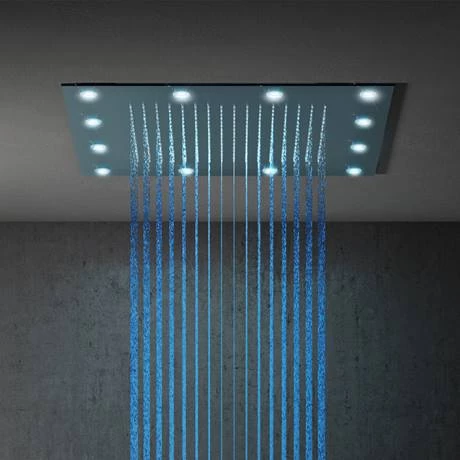 Milan 400mm LED Square Shower Package with Concealed Valve + Handset 6 Milan 400mm LED Square Shower Package with Concealed Valve + Handset - Image 4