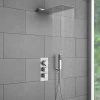 Milan Square Shower Package incl. Flat Fixed Head + Handset -Showers Shop MILSK03 n prod